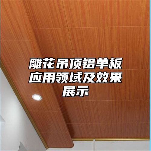 雕花吊顶铝单板应用领域及效果展示