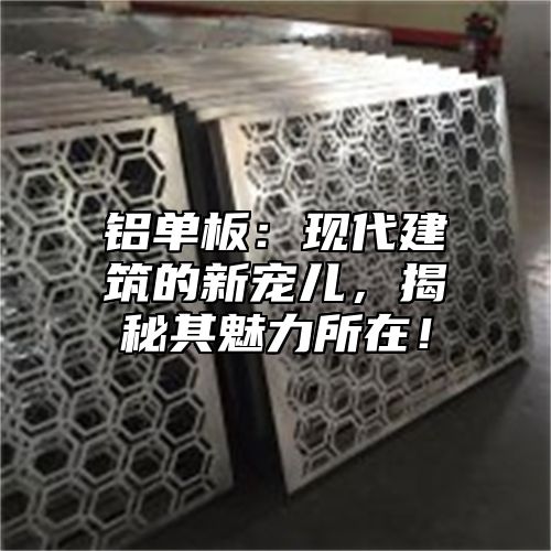 铝单板：现代建筑的新宠儿，揭秘其魅力所在！