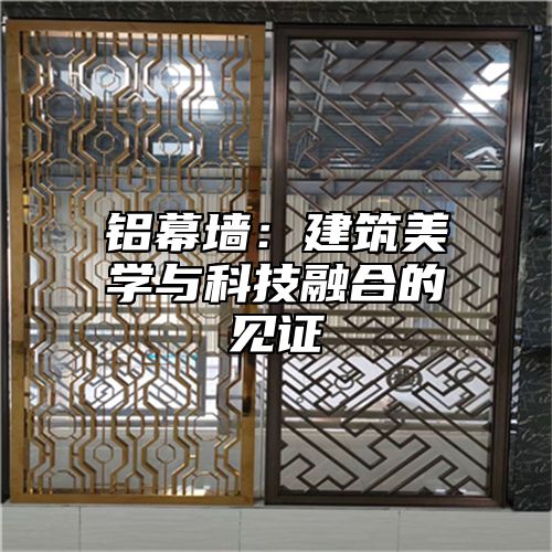 铝幕墙：建筑美学与科技融合的见证