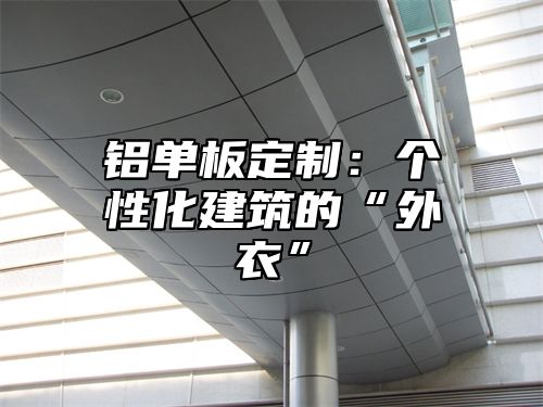 铝单板定制：个性化建筑的“外衣”