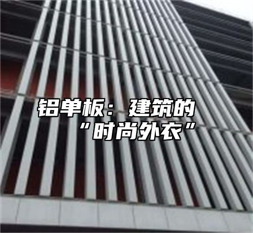 铝单板：建筑的“时尚外衣”