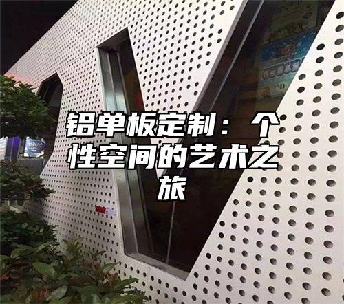 铝单板定制：个性空间的艺术之旅