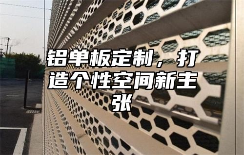 铝单板定制，打造个性空间新主张