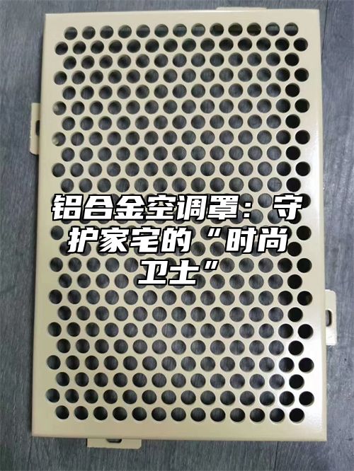 铝合金空调罩：守护家宅的“时尚卫士”