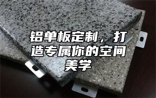 铝单板定制，打造专属你的空间美学