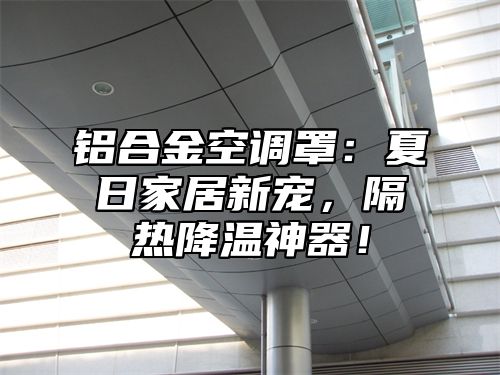 铝合金空调罩：夏日家居新宠，隔热降温神器！