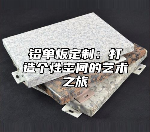 铝单板定制：打造个性空间的艺术之旅
