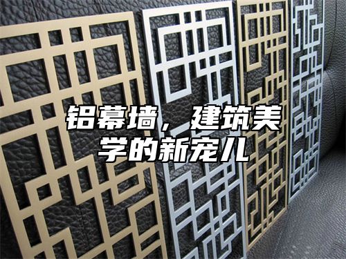 铝幕墙，建筑美学的新宠儿