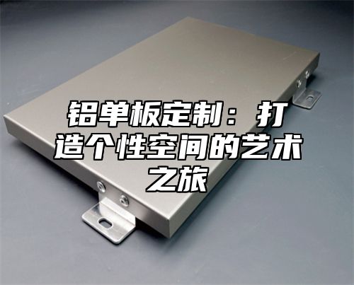 铝单板定制：打造个性空间的艺术之旅