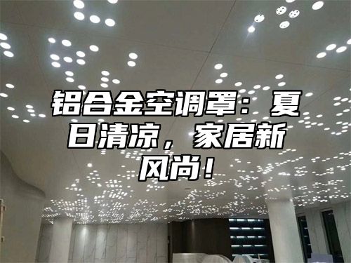 铝合金空调罩：夏日清凉，家居新风尚！