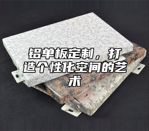 铝单板定制，打造个性化空间的艺术