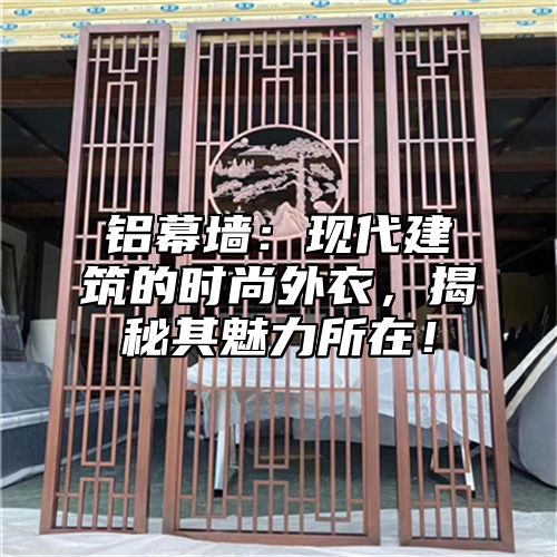 铝幕墙：现代建筑的时尚外衣，揭秘其魅力所在！