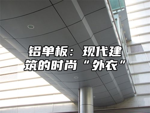 铝单板：现代建筑的时尚“外衣”