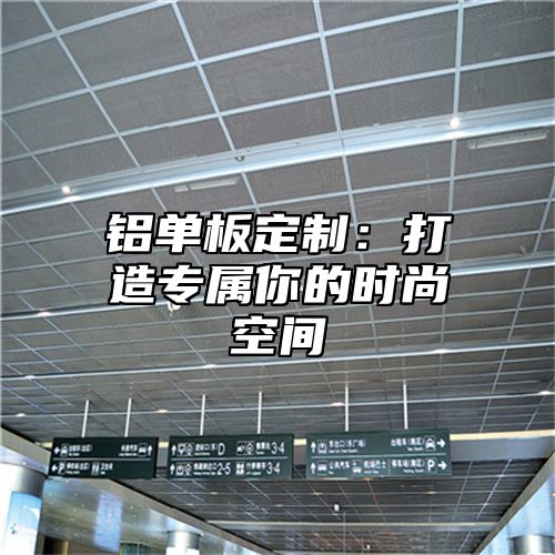 铝单板定制：打造专属你的时尚空间