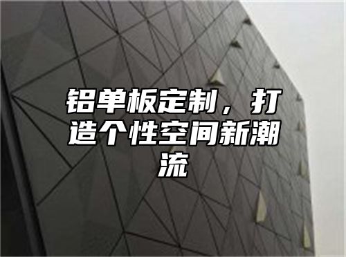 铝单板定制，打造个性空间新潮流