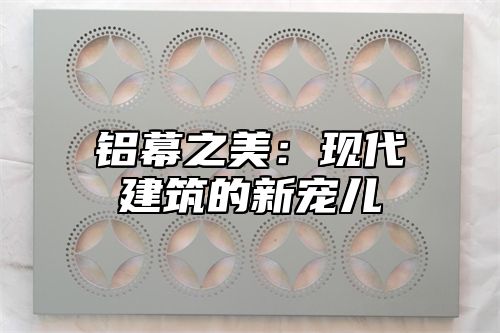 铝幕之美：现代建筑的新宠儿