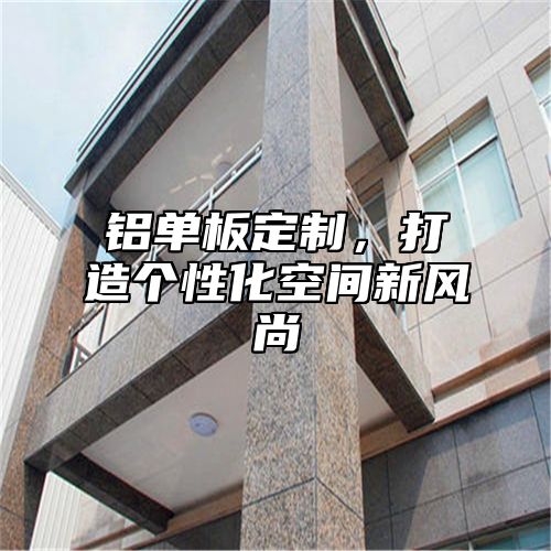 铝单板定制，打造个性化空间新风尚