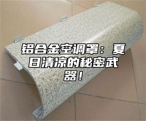 铝合金空调罩：夏日清凉的秘密武器！