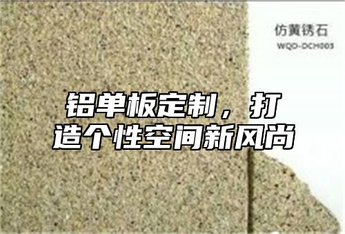 铝单板定制，打造个性空间新风尚
