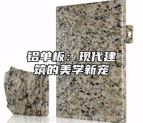 铝单板：现代建筑的美学新宠