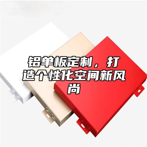 铝单板定制，打造个性化空间新风尚